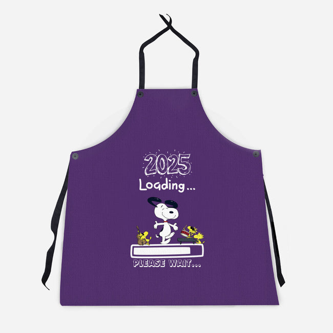 New Year Loading-Unisex-Kitchen-Apron-MaxoArt