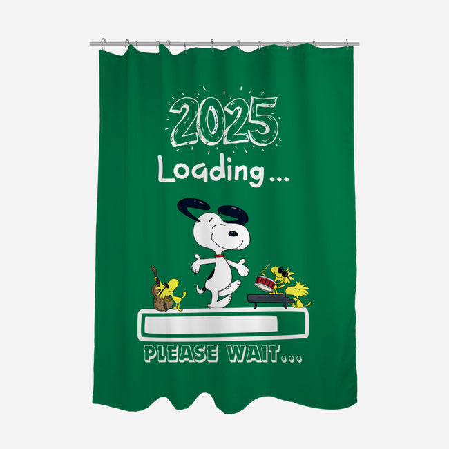 New Year Loading-None-Polyester-Shower Curtain-MaxoArt