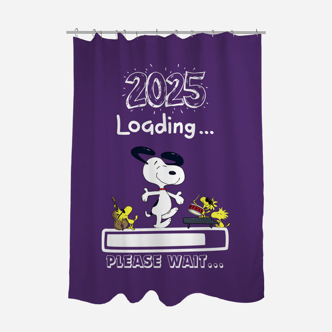 New Year Loading-None-Polyester-Shower Curtain-MaxoArt