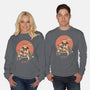 Biker Gang Catana Meowster-Unisex-Crew Neck-Sweatshirt-vp021