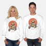 Biker Gang Catana Meowster-Unisex-Crew Neck-Sweatshirt-vp021