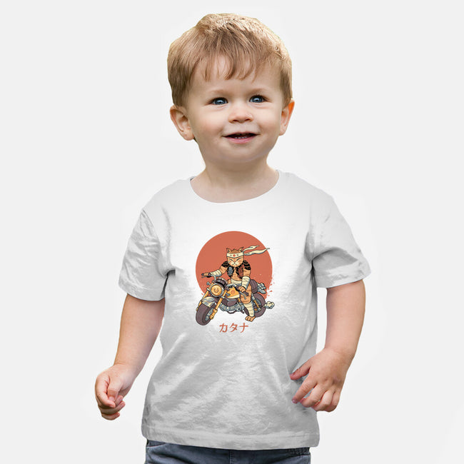 Biker Gang Catana Meowster-Baby-Basic-Tee-vp021