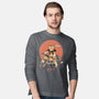 Biker Gang Catana Meowster-Mens-Long Sleeved-Tee-vp021