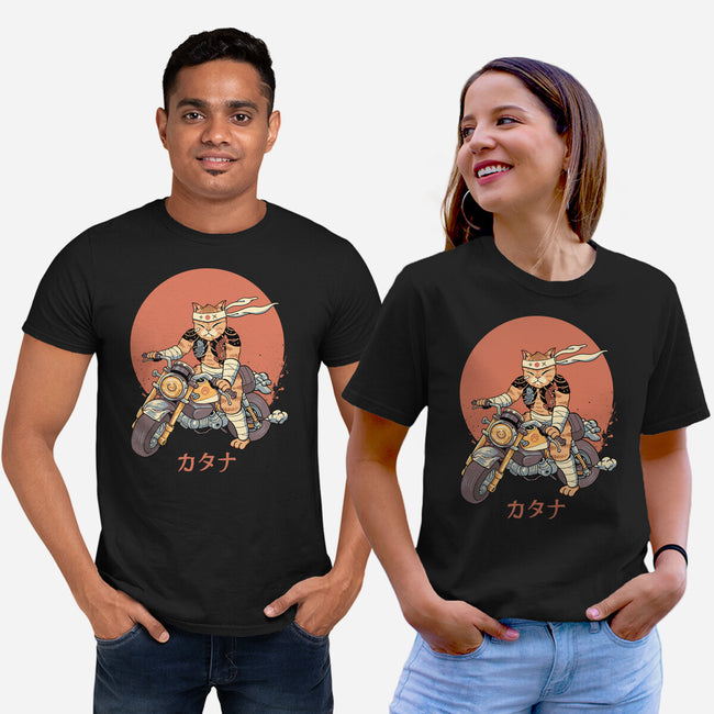 Biker Gang Catana Meowster-Unisex-Basic-Tee-vp021