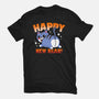 Happy New Rear-Womens-Fitted-Tee-Boggs Nicolas