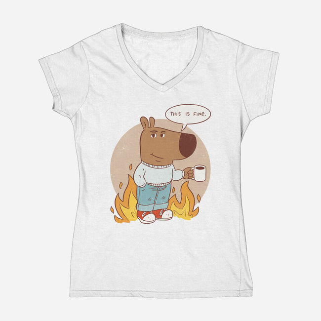 This Is Chill-Womens-V-Neck-Tee-paulagarcia