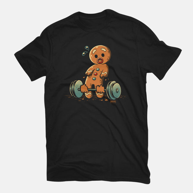 Gingerbread Workout-Womens-Fitted-Tee-worlddominationforcats