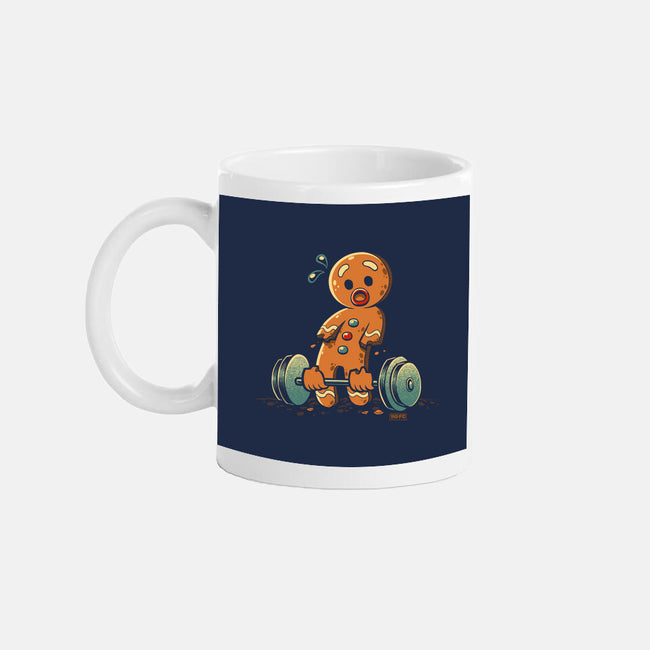 Gingerbread Workout-None-Mug-Drinkware-worlddominationforcats