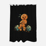 Gingerbread Workout-None-Polyester-Shower Curtain-worlddominationforcats