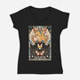 Maria Tarot-Womens-V-Neck-Tee-naomori