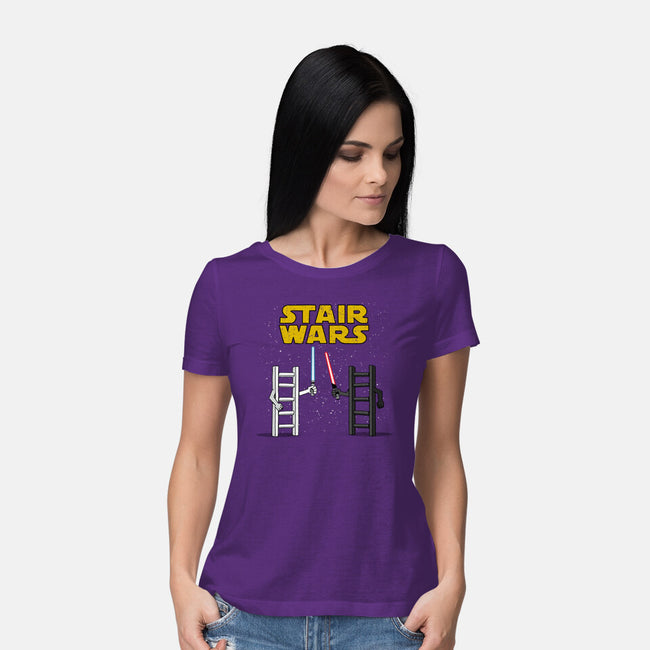 Stair Wars-Womens-Basic-Tee-sebasebi