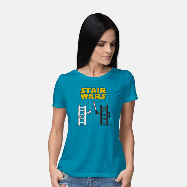 Stair Wars-Womens-Basic-Tee-sebasebi