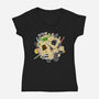 Star Fight-Womens-V-Neck-Tee-sebasebi