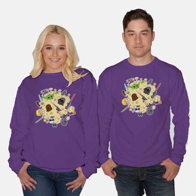 Star Fight-Unisex-Crew Neck-Sweatshirt-sebasebi