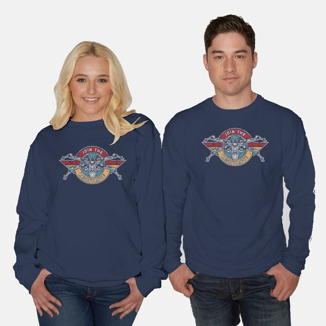 Join The Resistance-Unisex-Crew Neck-Sweatshirt-sebasebi