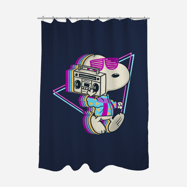 80s Walk-None-Polyester-Shower Curtain-sebasebi