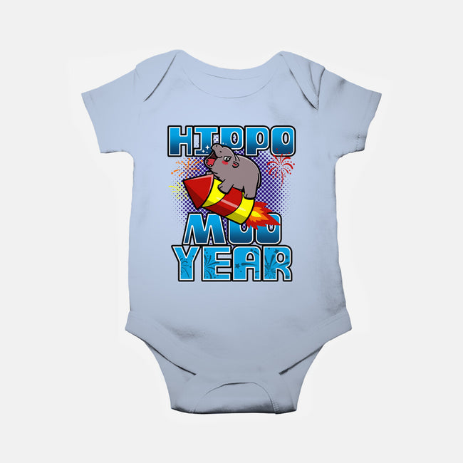 Hippo Moo Year-Baby-Basic-Onesie-Boggs Nicolas