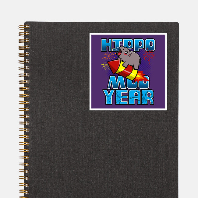 Hippo Moo Year-None-Glossy-Sticker-Boggs Nicolas