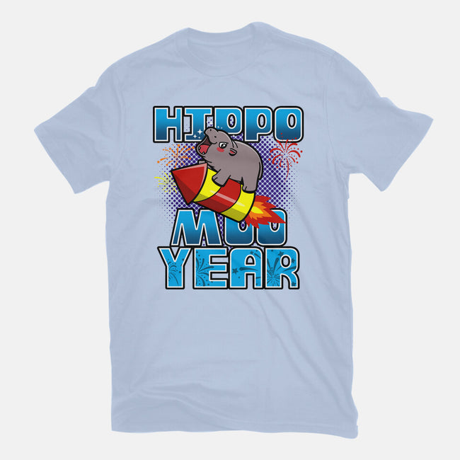 Hippo Moo Year-Unisex-Basic-Tee-Boggs Nicolas