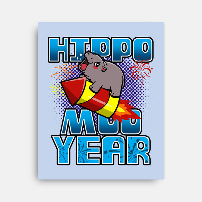 Hippo Moo Year-None-Stretched-Canvas-Boggs Nicolas