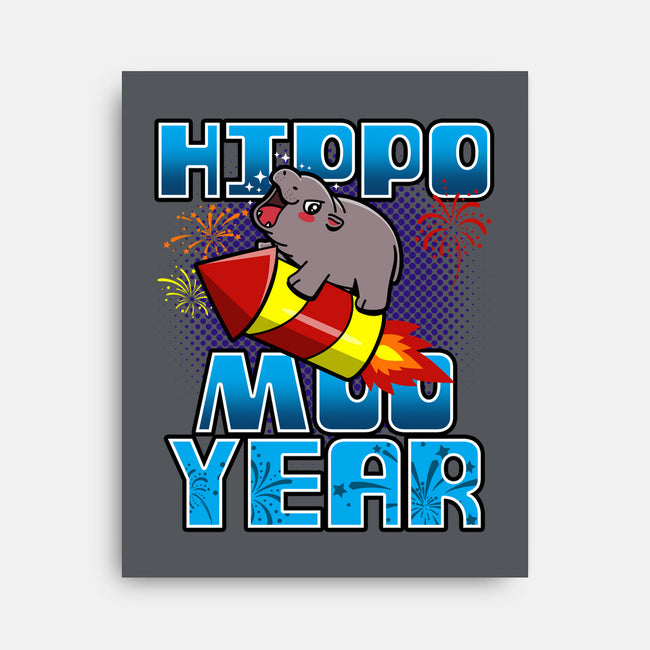 Hippo Moo Year-None-Stretched-Canvas-Boggs Nicolas