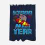 Hippo Moo Year-None-Polyester-Shower Curtain-Boggs Nicolas