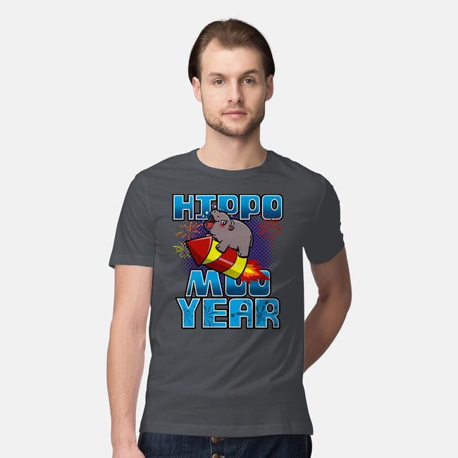 Hippo Moo Year-Mens-Premium-Tee-Boggs Nicolas