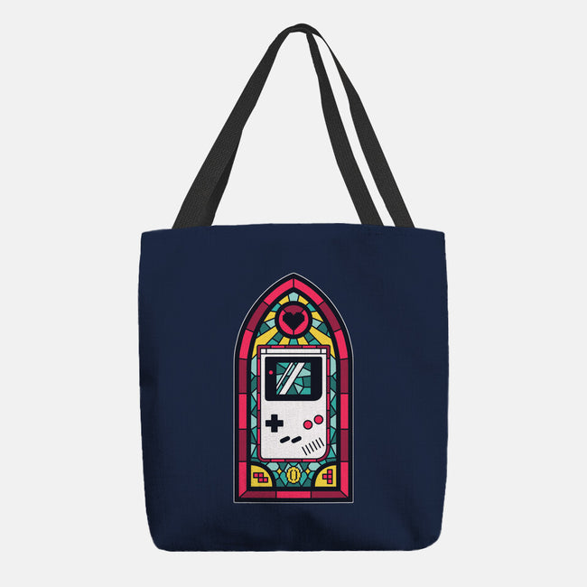 8Bits Stained Glass-None-Basic Tote-Bag-paulagarcia