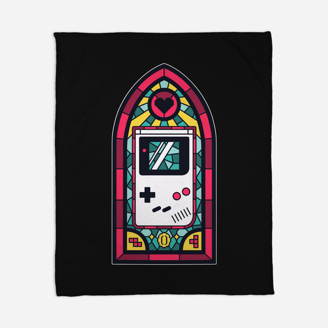 8Bits Stained Glass-None-Fleece-Blanket-paulagarcia