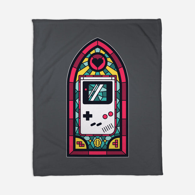 8Bits Stained Glass-None-Fleece-Blanket-paulagarcia