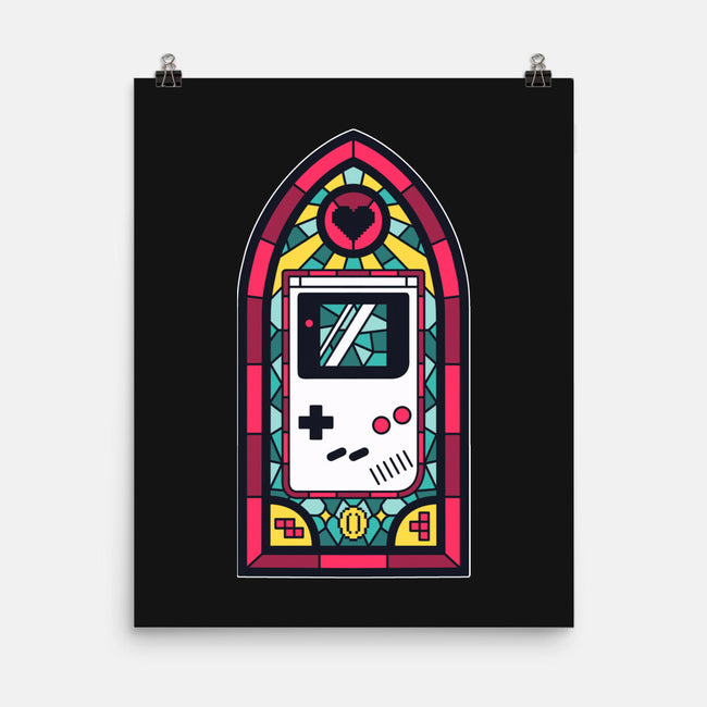 8Bits Stained Glass-None-Matte-Poster-paulagarcia