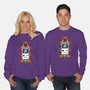 8Bits Stained Glass-Unisex-Crew Neck-Sweatshirt-paulagarcia