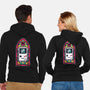 8Bits Stained Glass-Unisex-Zip-Up-Sweatshirt-paulagarcia