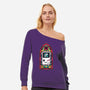 8Bits Stained Glass-Womens-Off Shoulder-Sweatshirt-paulagarcia