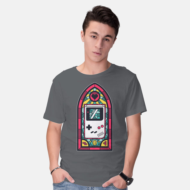 8Bits Stained Glass-Mens-Basic-Tee-paulagarcia