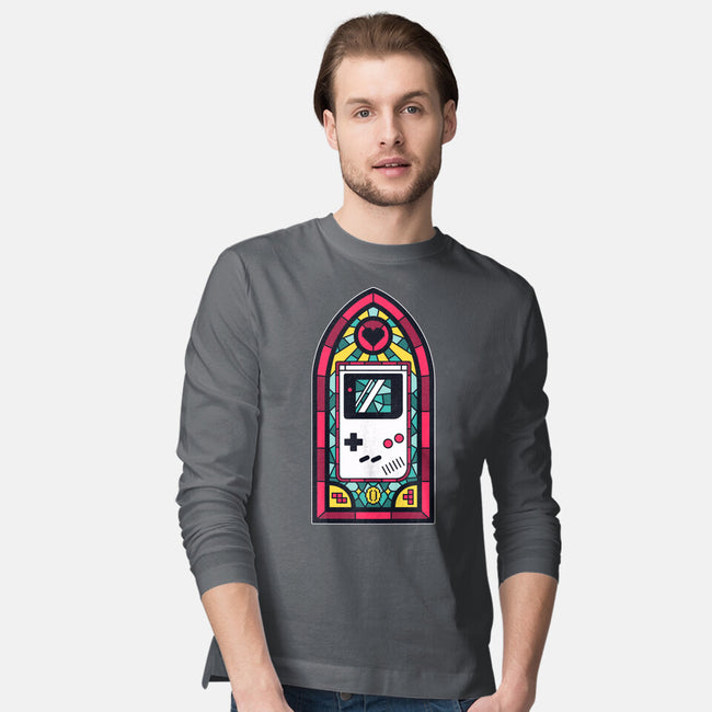 8Bits Stained Glass-Mens-Long Sleeved-Tee-paulagarcia