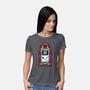 8Bits Stained Glass-Womens-Basic-Tee-paulagarcia