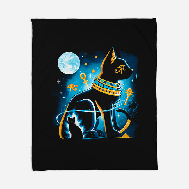 Bastet Goddess-None-Fleece-Blanket-Vallina84