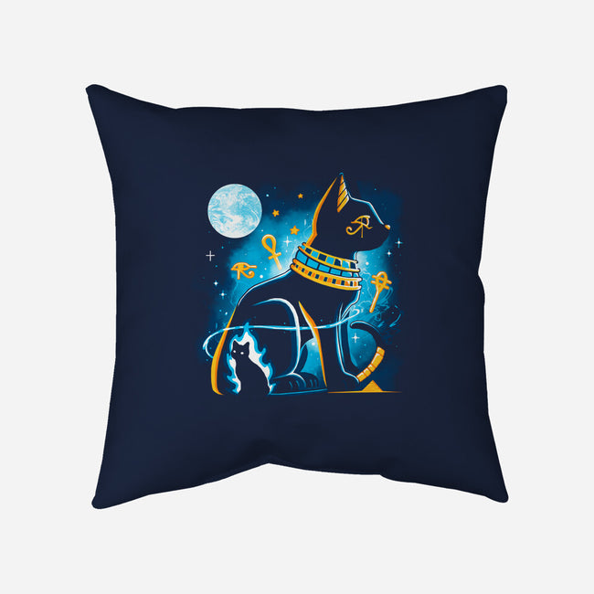 Bastet Goddess-None-Removable Cover w Insert-Throw Pillow-Vallina84