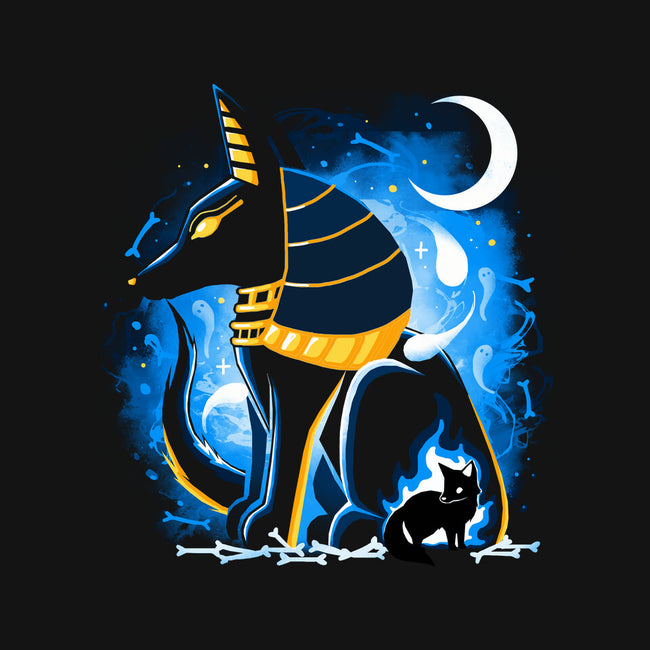 Anubis God-None-Fleece-Blanket-Vallina84