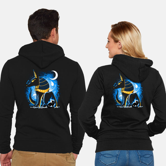 Anubis God-Unisex-Zip-Up-Sweatshirt-Vallina84