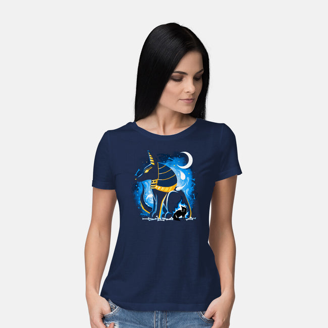 Anubis God-Womens-Basic-Tee-Vallina84