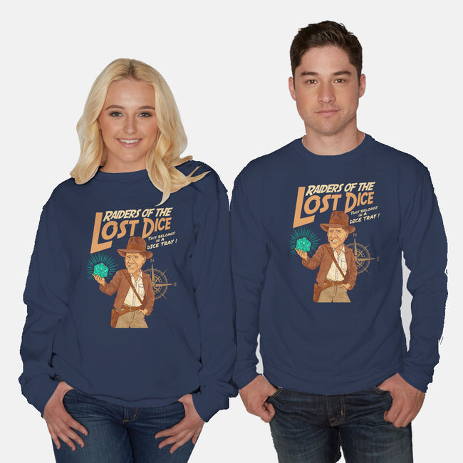 Raiders Of The Lost Dice-Unisex-Crew Neck-Sweatshirt-P1yu5h