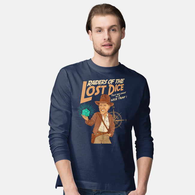 Raiders Of The Lost Dice-Mens-Long Sleeved-Tee-P1yu5h