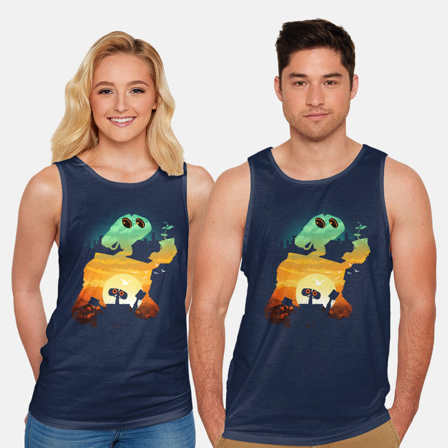 Wasteland Beautiful Sunset-Unisex-Basic-Tank-dandingeroz