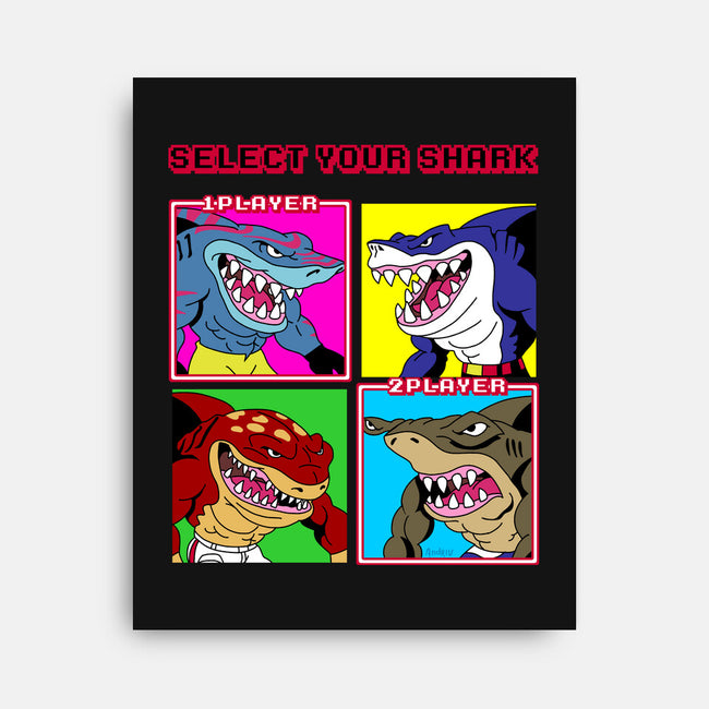 Select Your Shark-None-Stretched-Canvas-Andriu