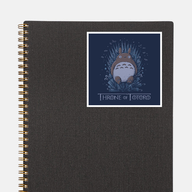 Totoro Throne-None-Glossy-Sticker-yumie