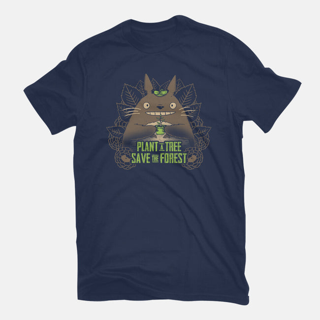 Totoro Plant-Unisex-Basic-Tee-yumie