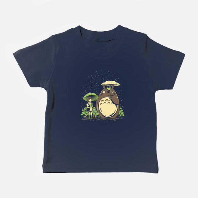 Chihiro And Totoro-Baby-Basic-Tee-yumie