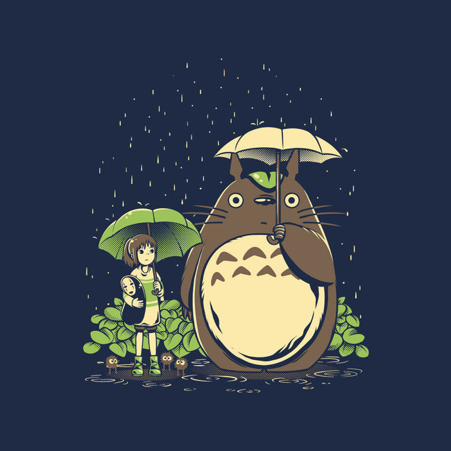 Chihiro And Totoro-None-Fleece-Blanket-yumie